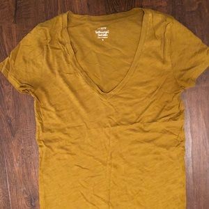 J Crew mustard tee